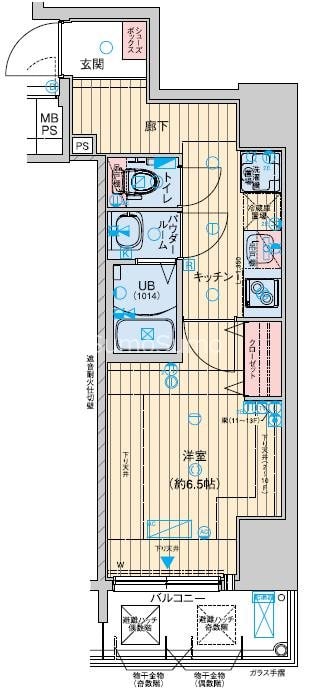 恵美須町駅 徒歩5分 3階の物件間取画像