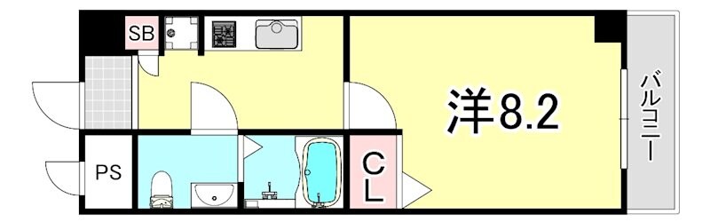 新大阪駅 徒歩7分 3階の物件間取画像