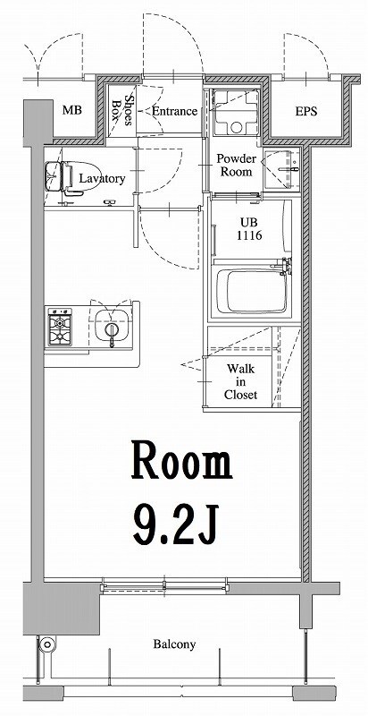 中洲川端駅 徒歩9分 6階の物件間取画像