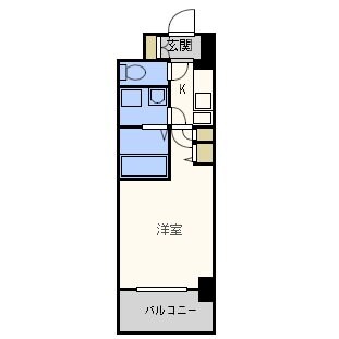 エスリード難波WESTの物件間取画像