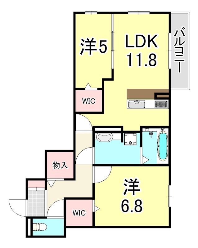 エテルノ塚口の物件間取画像