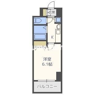 長堀橋駅 徒歩2分 12階の物件間取画像