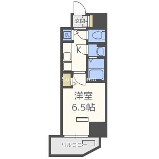 ララプレイス難波シエールの物件間取画像