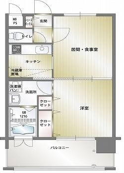 薬院駅 徒歩4分 11階の物件間取画像