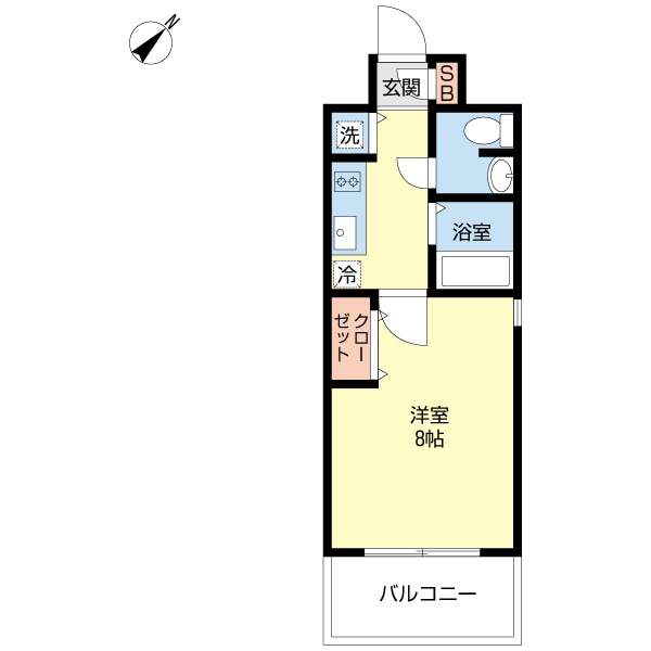 CASSIA天神南の物件間取画像