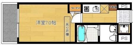 堺筋本町駅 徒歩7分 8階の物件間取画像