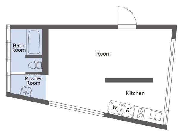 ａ　ｐｌａｃｅ　ｂｙ　Ｗｉｎｅ　Ａｐａｒｔｍｅｎｔの物件間取画像