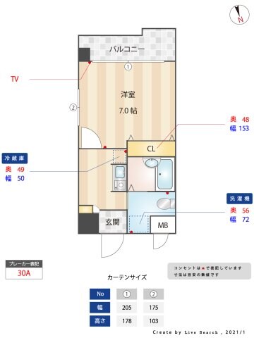 ダイナコート・エスタディオ平尾の物件間取画像