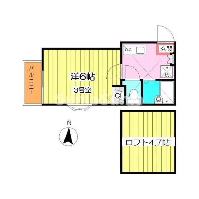 ピュア別府伍番館の物件間取画像