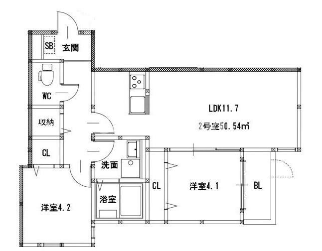 Calme Hills高宮の物件間取画像