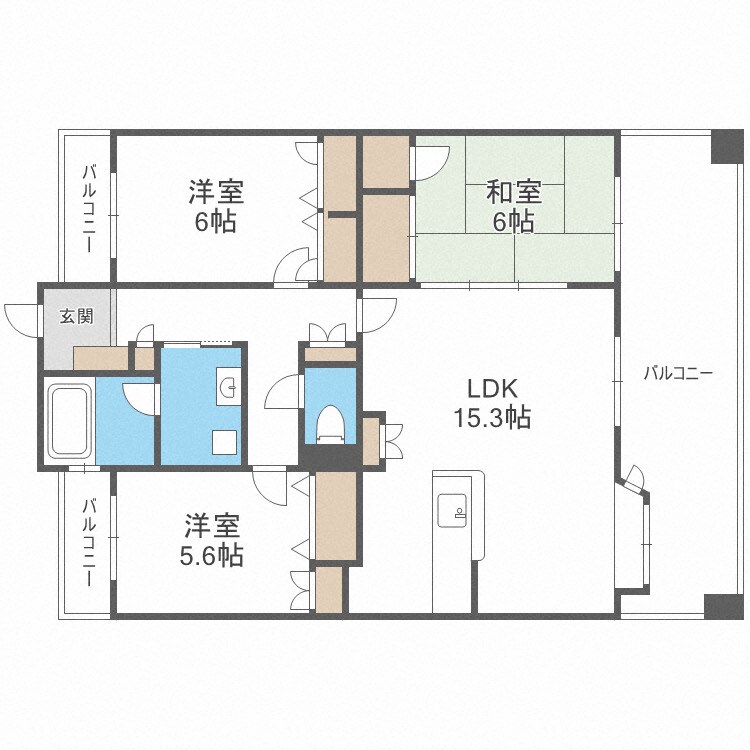 薬院駅 徒歩5分 10階の物件間取画像