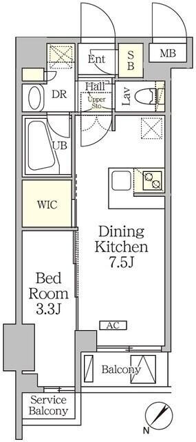 アジールコート池尻大橋の物件間取画像