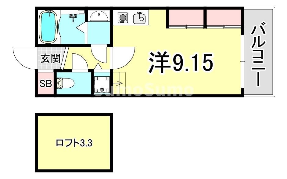 江坂駅 徒歩7分 11階の物件間取画像