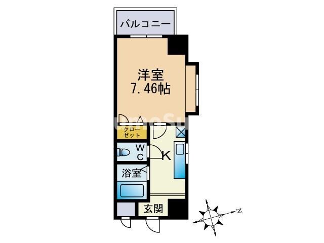 グランシャリオ箱崎の物件間取画像