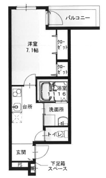 出来島駅 徒歩6分 3階の物件間取画像