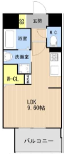 箱崎駅 徒歩3分 4階の物件間取画像