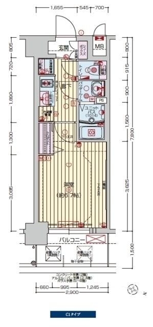 塚本駅 徒歩5分 2階の物件内観写真