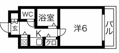 大正駅 徒歩3分 7階の物件間取画像