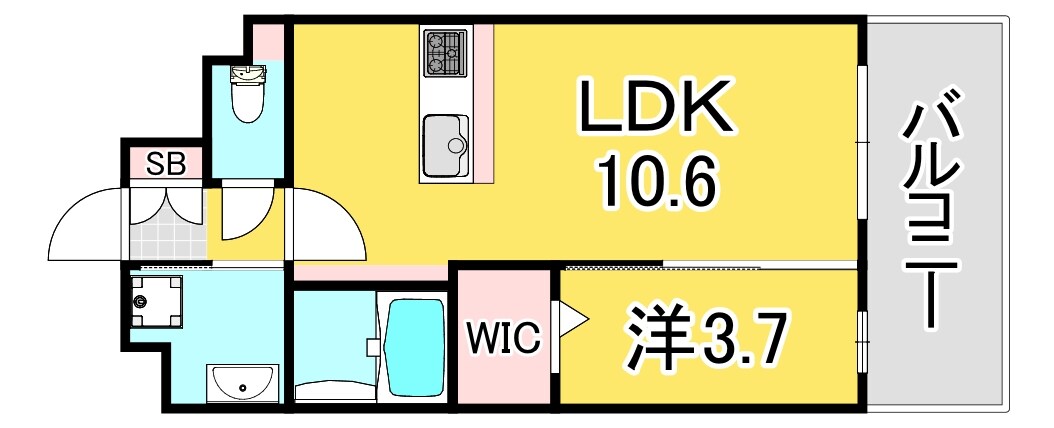 (仮称)LIBTH那の川1丁目マンションの物件間取画像