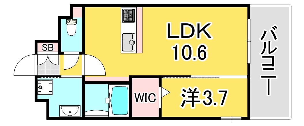 (仮称)LIBTH那の川1丁目マンションの物件間取画像