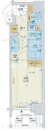 アスヴェル東本町Ⅱの物件間取画像