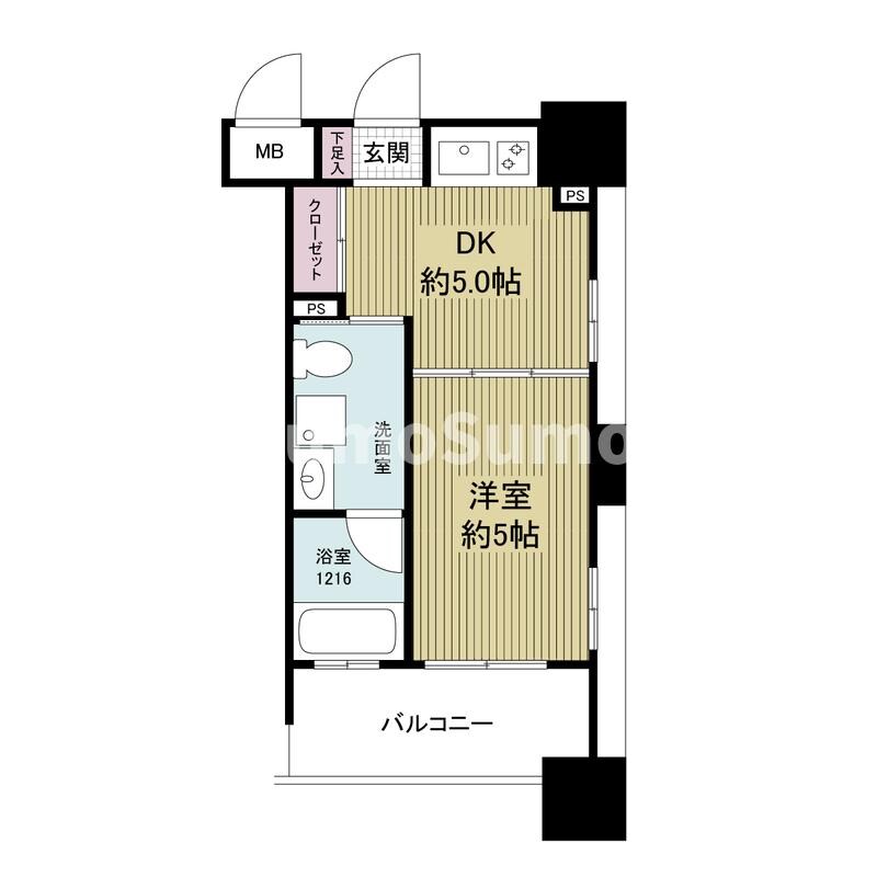 ルネッサンス21博多の物件間取画像