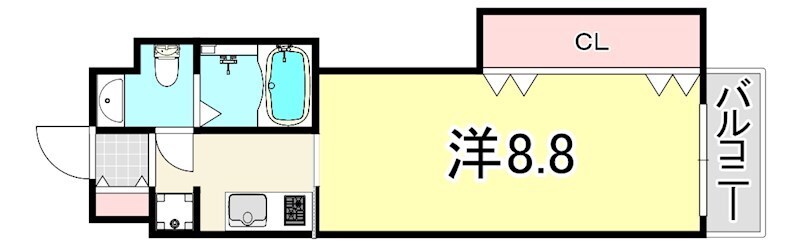 塚本駅 徒歩4分 4階の物件間取画像