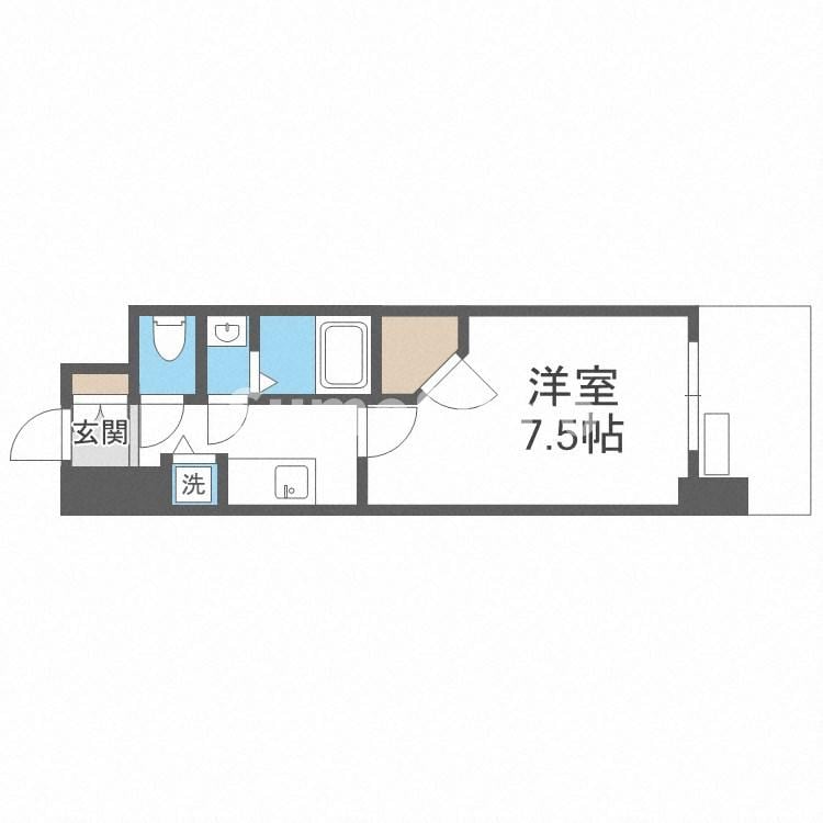 新今宮駅 徒歩5分 10階の物件間取画像