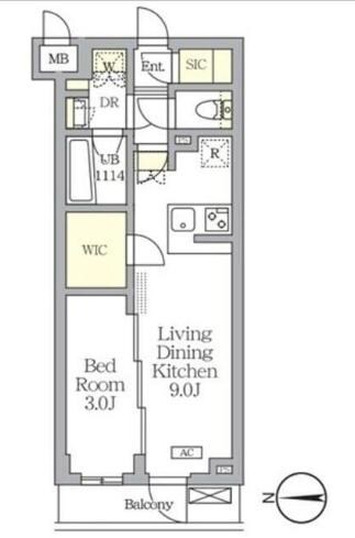 アジールコート都立大学の物件間取画像
