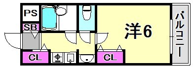 武庫之荘駅 徒歩10分 1階の物件間取画像