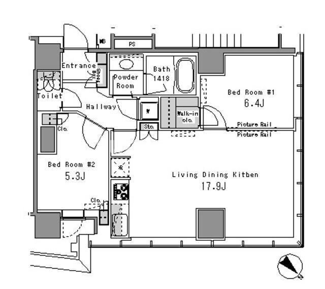 ＭＹ　ＴＯＷＥＲ　ＲＥＳＩＤＥＮＣＥの物件間取画像