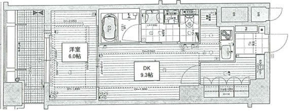 西大橋駅 徒歩5分 7階の物件間取画像