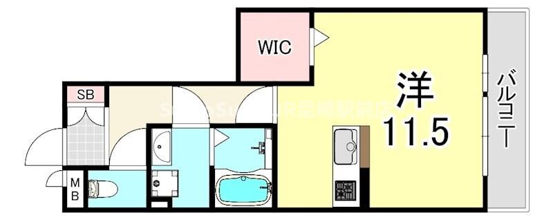 立花駅 徒歩9分 2階の物件間取画像