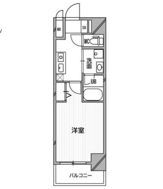 大国町駅 徒歩3分 4階の物件間取画像