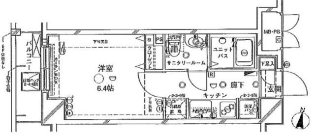 ステージファースト三軒茶屋アジールコートの物件間取画像