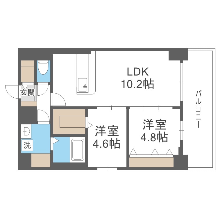 Mys Casetta Hakataの物件間取画像