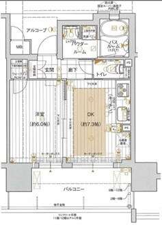 心斎橋駅 徒歩5分 2階の物件間取画像