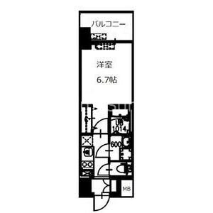 日本橋駅 徒歩3分 11階の物件間取画像