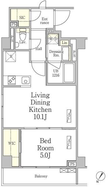 パークペルル池尻の物件間取画像