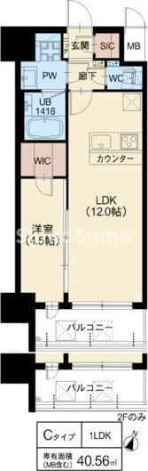 スプランディッド新大阪Ⅵの物件間取画像