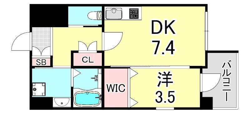 吹田駅 徒歩4分 1階の物件間取画像