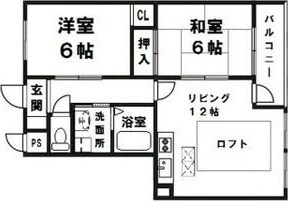 サニーハイツの物件間取画像