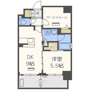エステムコート難波Ⅴブロードの物件間取画像