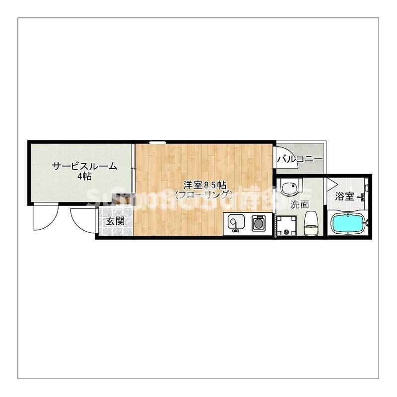 ガレット南福岡の物件間取画像
