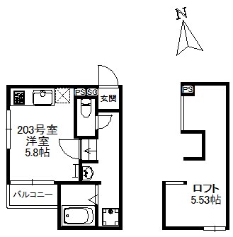 Felicia箱崎の物件間取画像