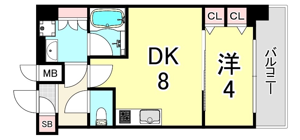 加島駅 徒歩9分 9階の物件間取画像