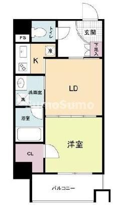 大国町駅 徒歩7分 8階の物件間取画像