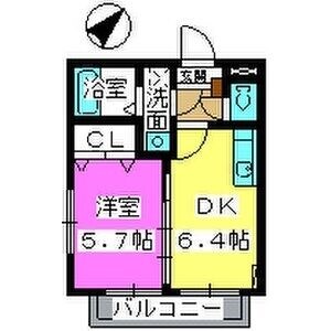 高宮駅 徒歩15分 2階の物件間取画像