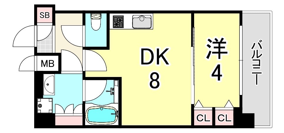 加島駅 徒歩9分 8階の物件間取画像