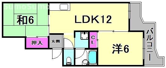 立花駅 徒歩12分 1階の物件間取画像